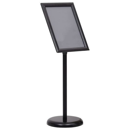 Berkfield A3 Pedestal Poster Stand Black Aluminium Alloy