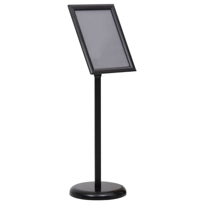 Berkfield A4 Pedestal Poster Stand Black Aluminium Alloy