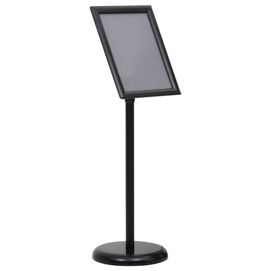 Berkfield A4 Pedestal Poster Stand Black Aluminium Alloy