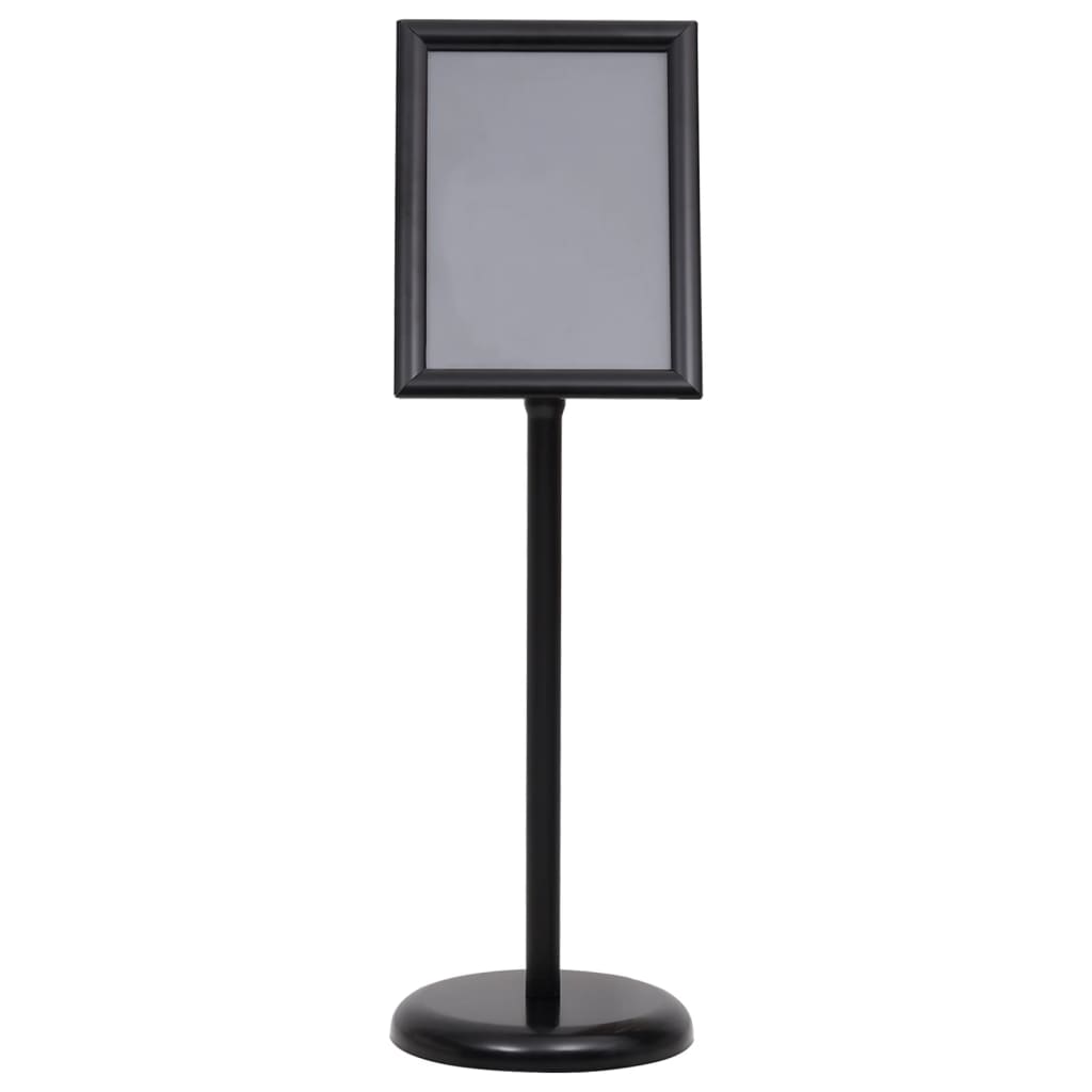 Berkfield A4 Pedestal Poster Stand Black Aluminium Alloy