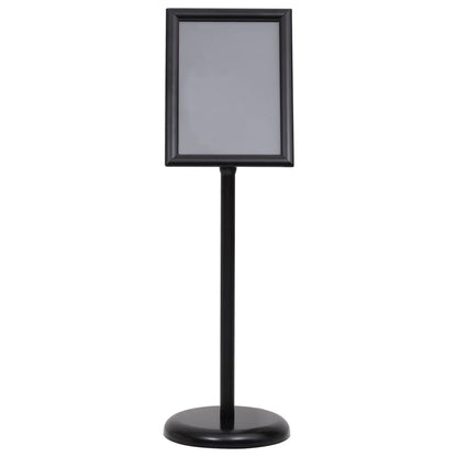 Berkfield A4 Pedestal Poster Stand Black Aluminium Alloy