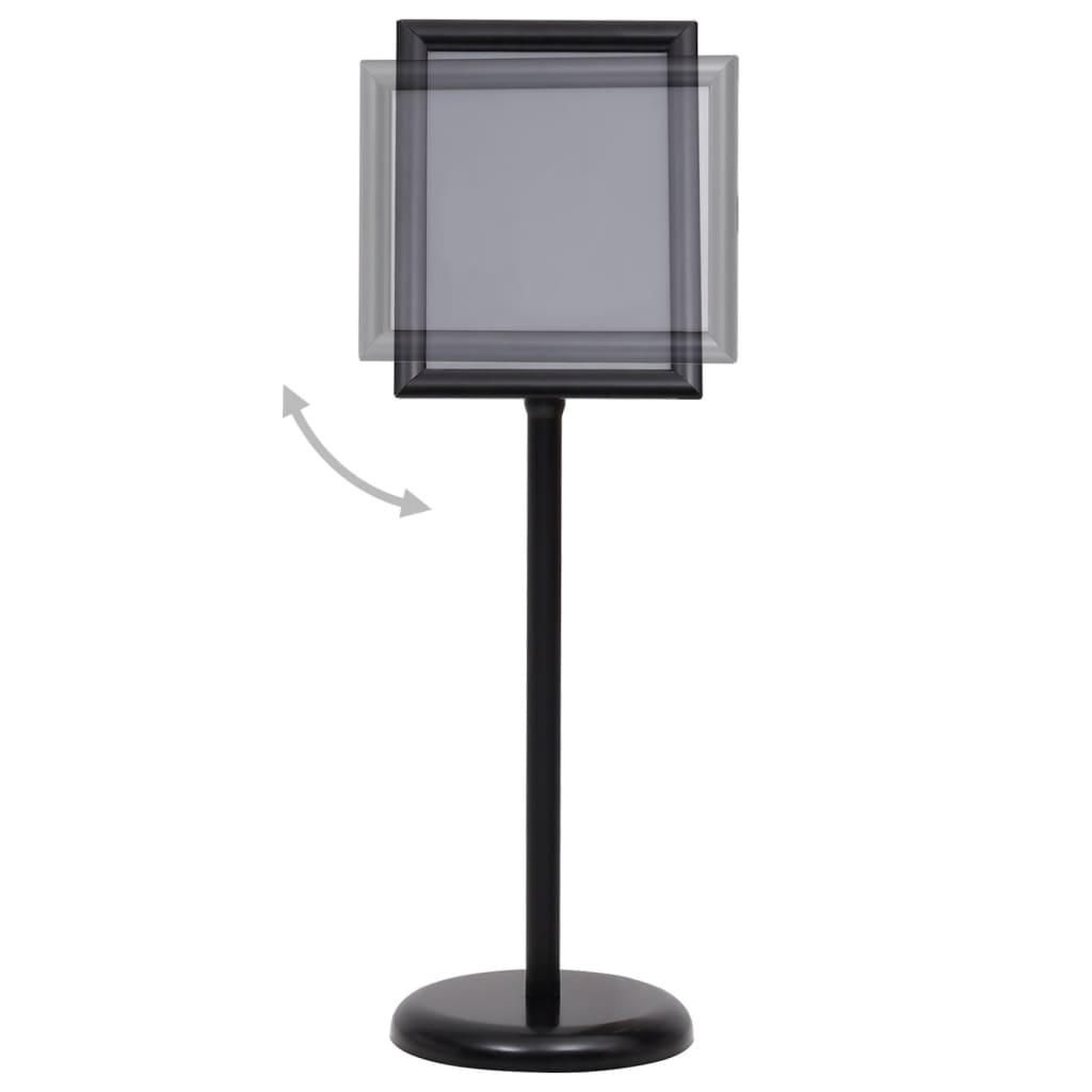 Berkfield A4 Pedestal Poster Stand Black Aluminium Alloy