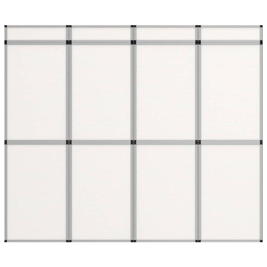 Berkfield 12-Panel Folding Exhibition Display Wall 242x200 cm White