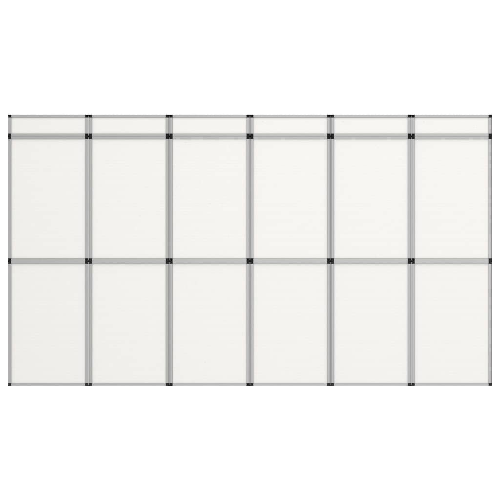 Berkfield 18-Panel Folding Exhibition Display Wall 362x200 cm White