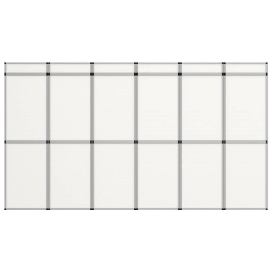 Berkfield 18-Panel Folding Exhibition Display Wall 362x200 cm White