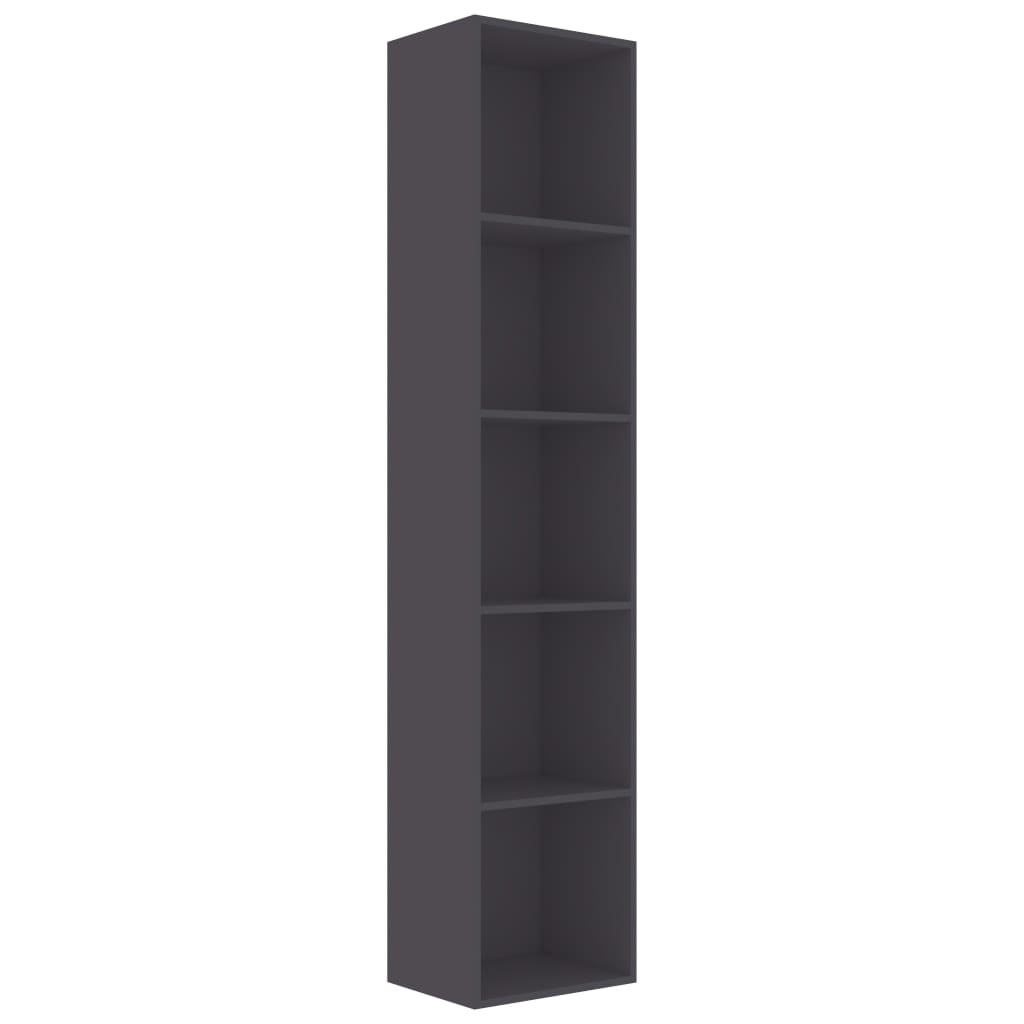 Berkfield Book Cabinet Grey 40x30x189 cm Engineered Wood