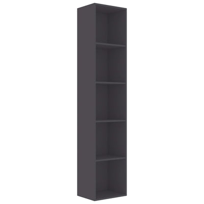 Berkfield Book Cabinet Grey 40x30x189 cm Engineered Wood