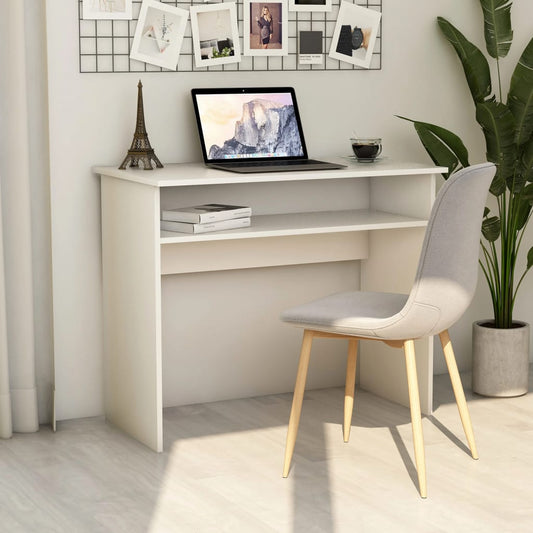 Berkfield Desk White 90x50x74 cm Engineered Wood