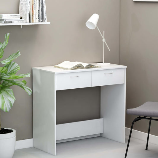 Berkfield Desk White 80x40x75 cm Engineered Wood