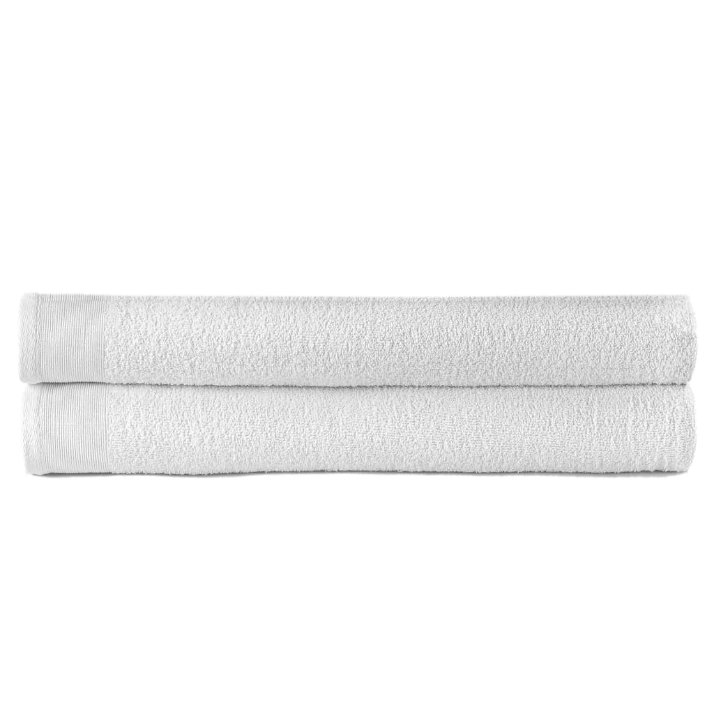 Berkfield Sauna Towels 2 pcs Cotton 450 gsm 80x200 cm White