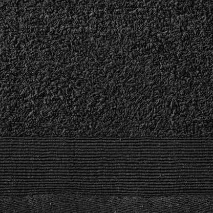 Berkfield Hand Towels 2 pcs Cotton 450 gsm 50x100 cm Black