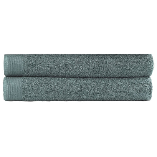 Berkfield Bath Towel Set 2 pcs Cotton 450 gsm 100x150 cm Green