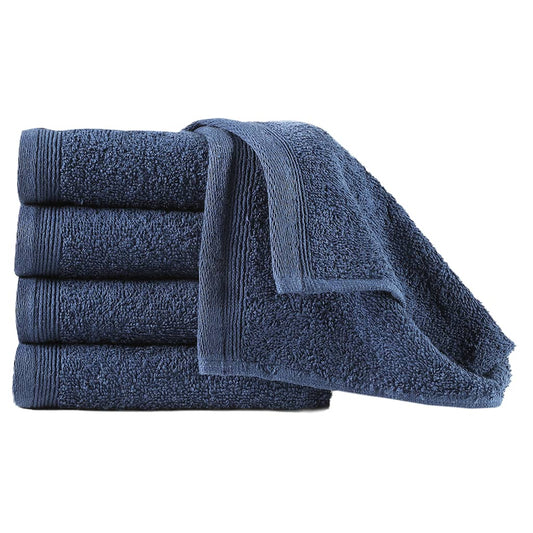 Berkfield Guest Towels 10 pcs Cotton 450 gsm 30x50 cm Navy