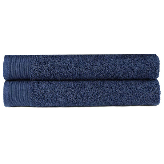 Berkfield Hand Towels 2 pcs Cotton 450 gsm 50x100 cm Navy