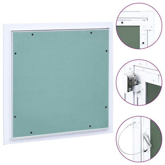 Berkfield Access Panel with Aluminium Frame and Plasterboard 400x400 mm