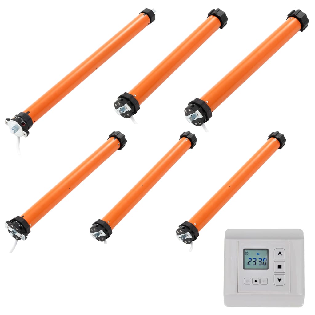 Berkfield 6 Piece Tubular Motors Set with Controller