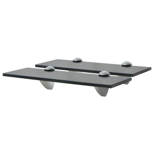 Berkfield Floating Shelves 2 pcs Glass 30x10 cm 8 mm