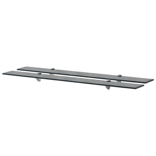 Berkfield Floating Shelves 2 pcs Glass 100x10 cm 8 mm