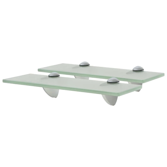 Berkfield Floating Shelves 2 pcs Glass 30x10 cm 8 mm