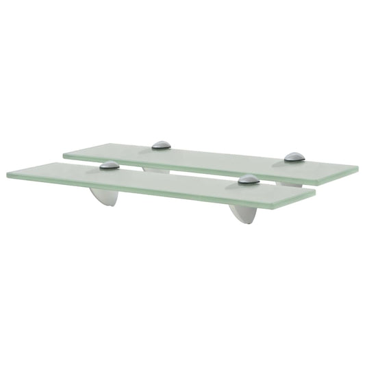 Berkfield Floating Shelves 2 pcs Glass 40x10 cm 8 mm