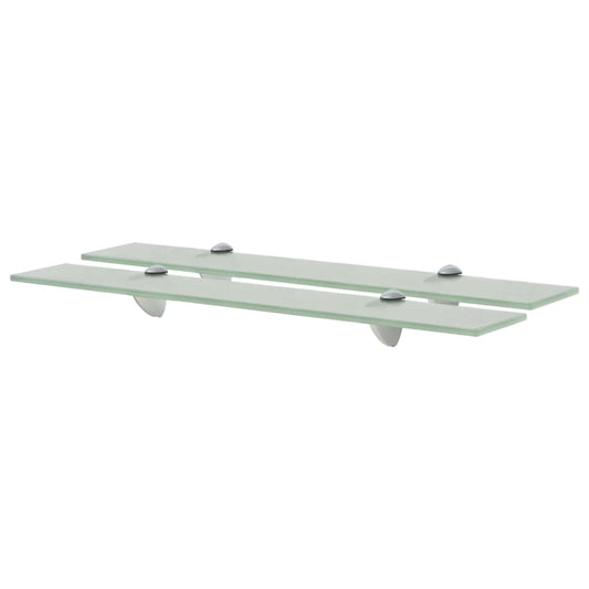 Berkfield Floating Shelves 2 pcs Glass 60x10 cm 8 mm