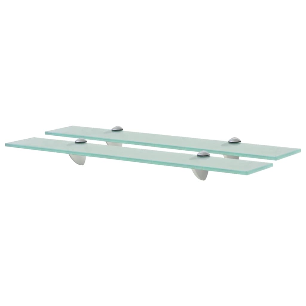 Berkfield Floating Shelves 2 pcs Glass 60x20 cm 8 mm
