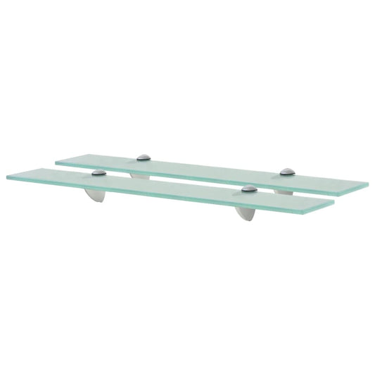 Berkfield Floating Shelves 2 pcs Glass 60x20 cm 8 mm
