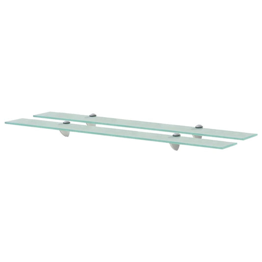 Berkfield Floating Shelves 2 pcs Glass 90x20 cm 8 mm