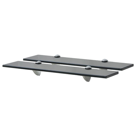 Berkfield Floating Shelves 2 pcs Glass 50x20 cm 8 mm
