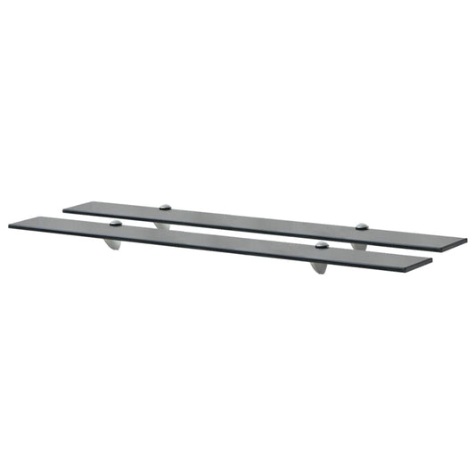 Berkfield Floating Shelves 2 pcs Glass 90x20 cm 8 mm