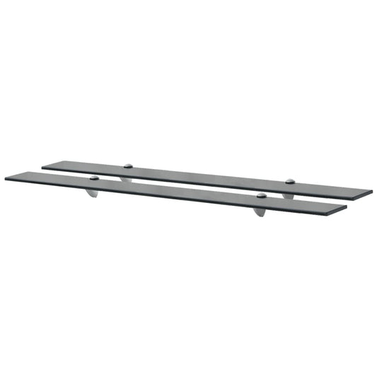 Berkfield Floating Shelves 2 pcs Glass 100x20 cm 8 mm