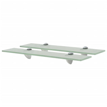 Berkfield Floating Shelves 2 pcs Glass 50x20 cm 8 mm