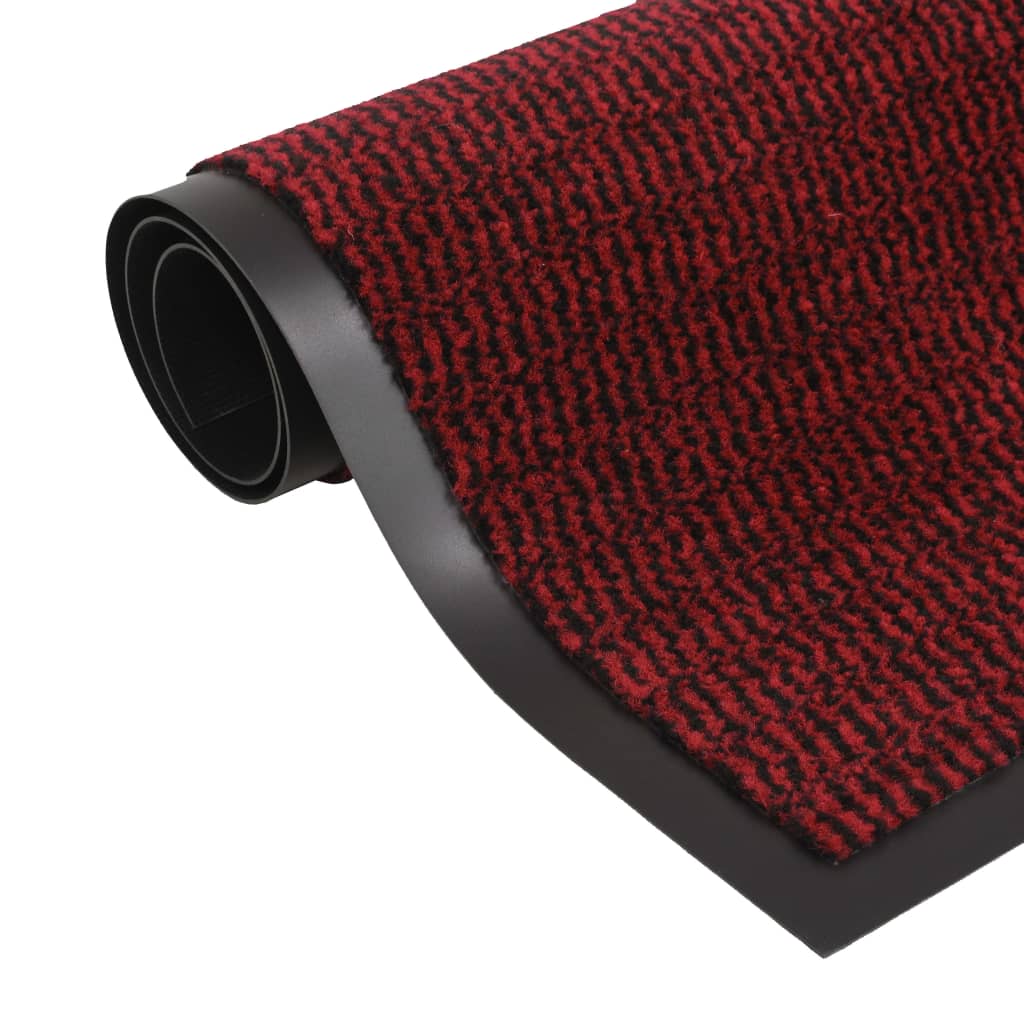 Berkfield Dust Control Mats 2 pcs Rectangular Tufted 60x90 cm Red