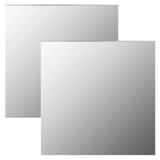 Berkfield Wall Mirrors 2 pcs 40x40 cm Square Glass