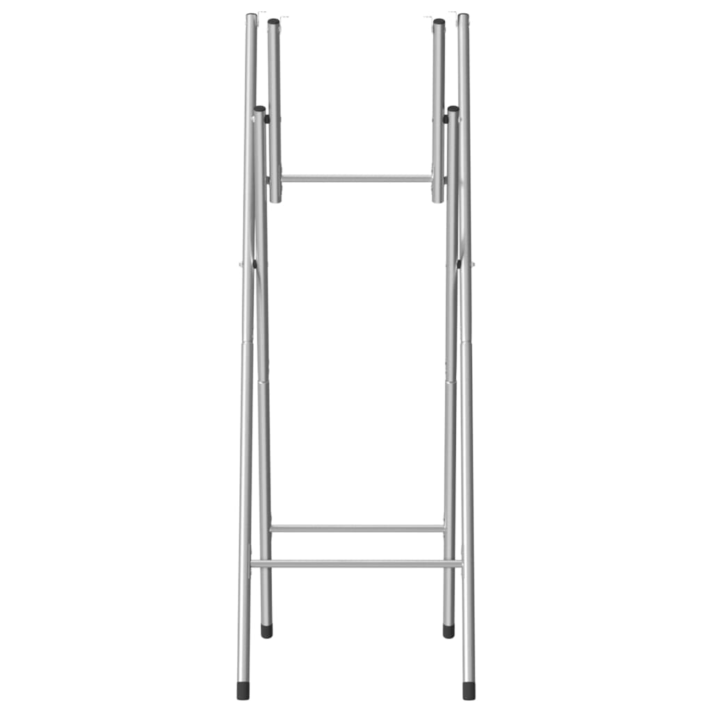 Berkfield Folding Bar Table Legs Silver 45x53x108 cm Galvanised Steel