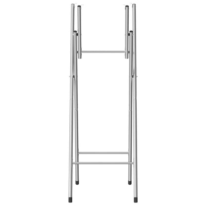 Berkfield Folding Bar Table Legs Silver 45x53x108 cm Galvanised Steel