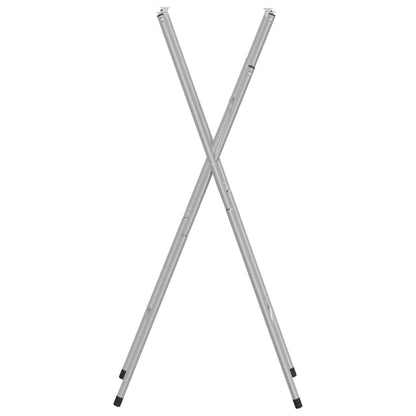 Berkfield Folding Bar Table Legs Silver 45x53x108 cm Galvanised Steel
