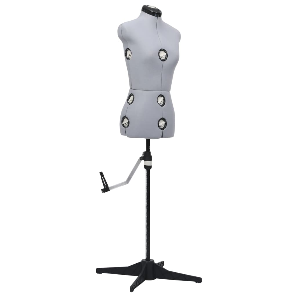 Berkfield Adjustable Dress Form Female Grey S Size 33-40