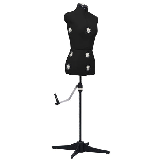 Berkfield Adjustable Dress Form Female Black S Size 33-40
