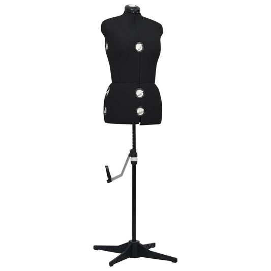 Berkfield Adjustable Dress Form Female Black M Size 40-46