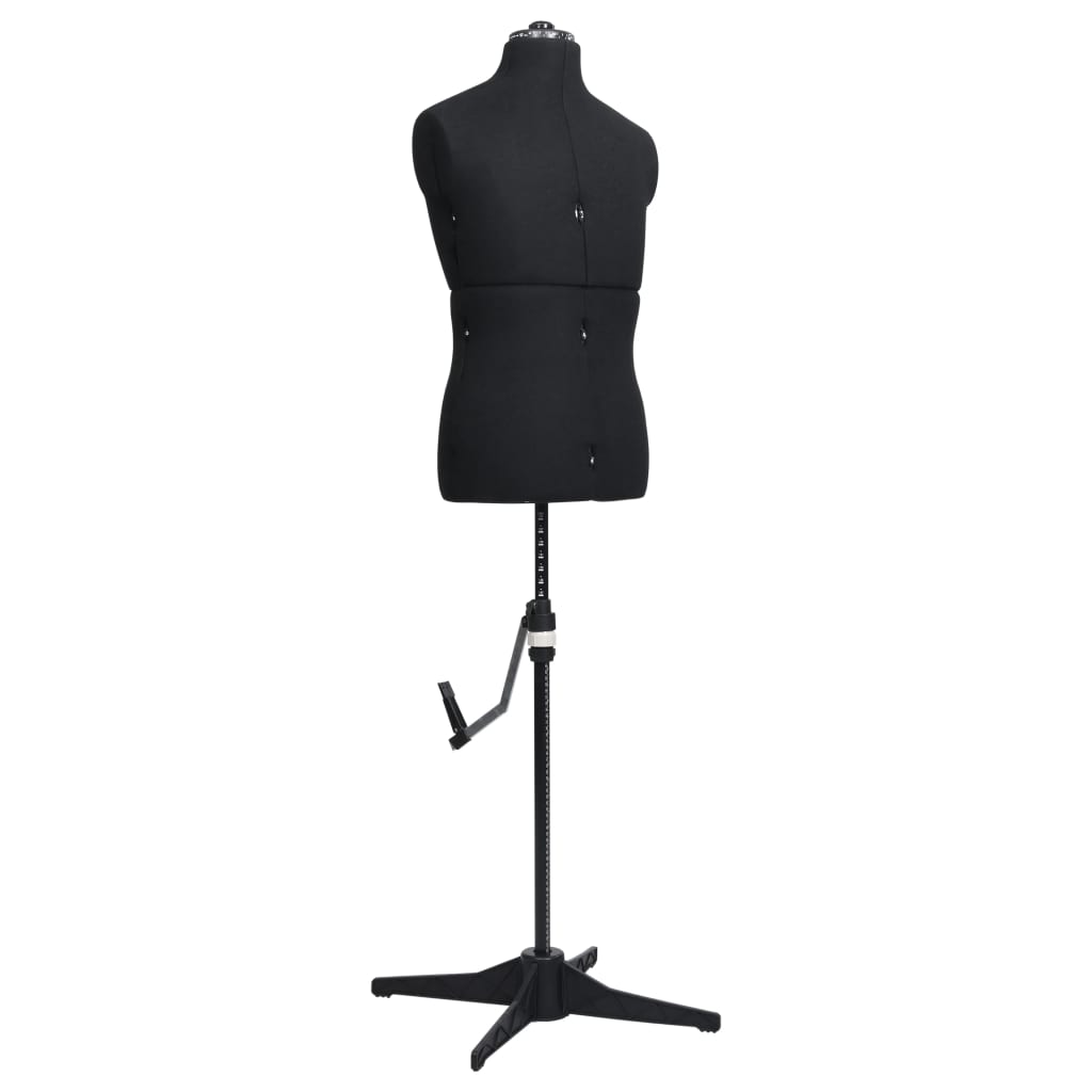 Berkfield Adjustable Dress Form Male Black Size 37-45