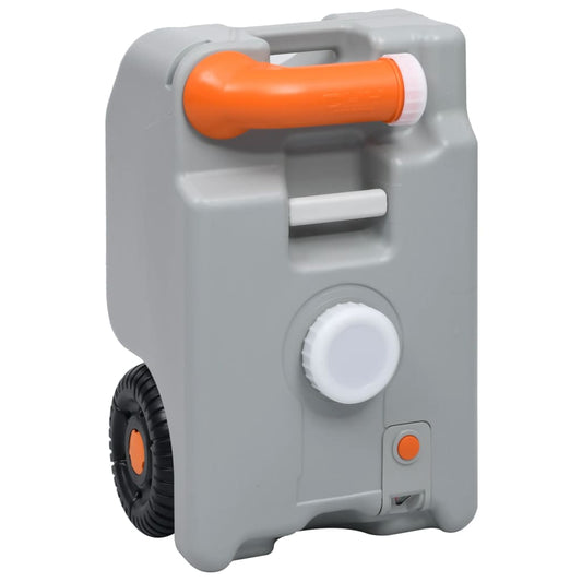 Berkfield Wheeled Water Tank for Camping 25 L Grey