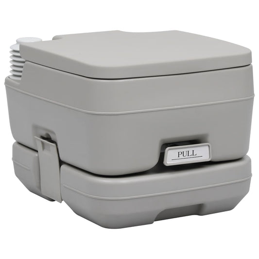 Berkfield Portable Camping Toilet Grey 10+10 L