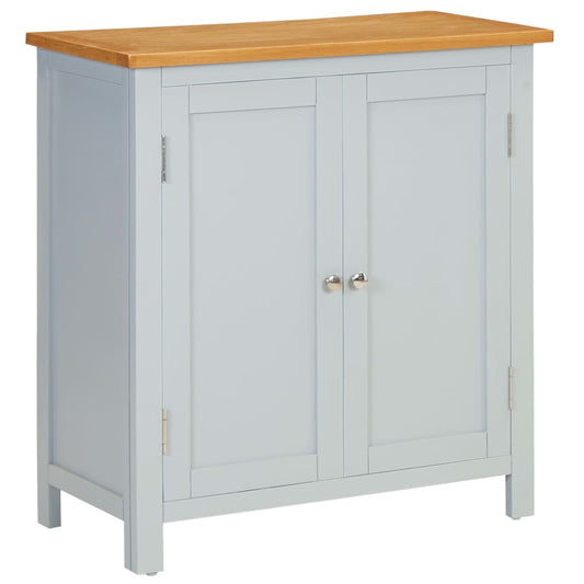 Berkfield Cupboard 70x35x75 cm Solid Oak Wood