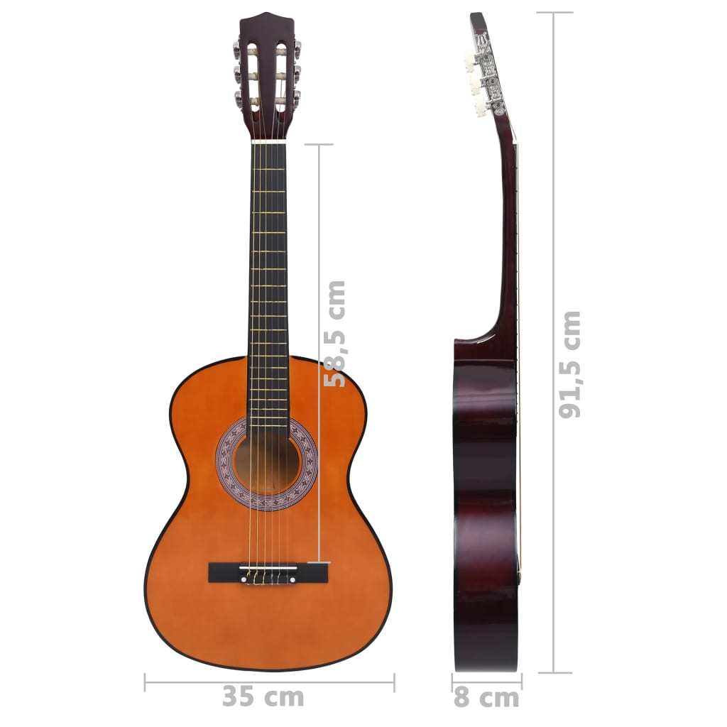 Berkfield Classical Guitar for Beginner and Kid 3/4 36" Basswood