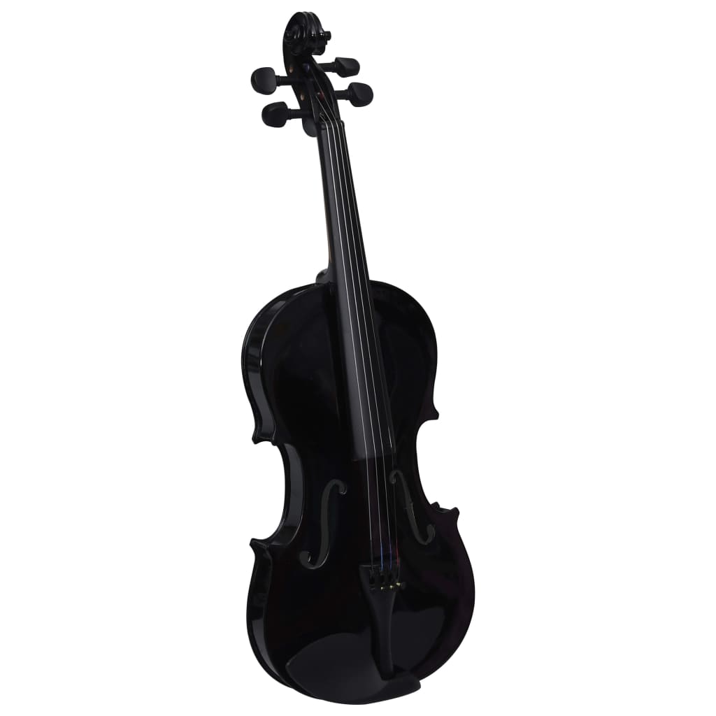 Berkfield Violin Full Set with Bow and Chin Rest Black 4/4