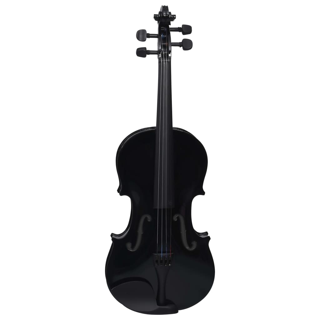 Berkfield Violin Full Set with Bow and Chin Rest Black 4/4