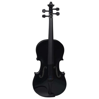 Berkfield Violin Full Set with Bow and Chin Rest Black 4/4