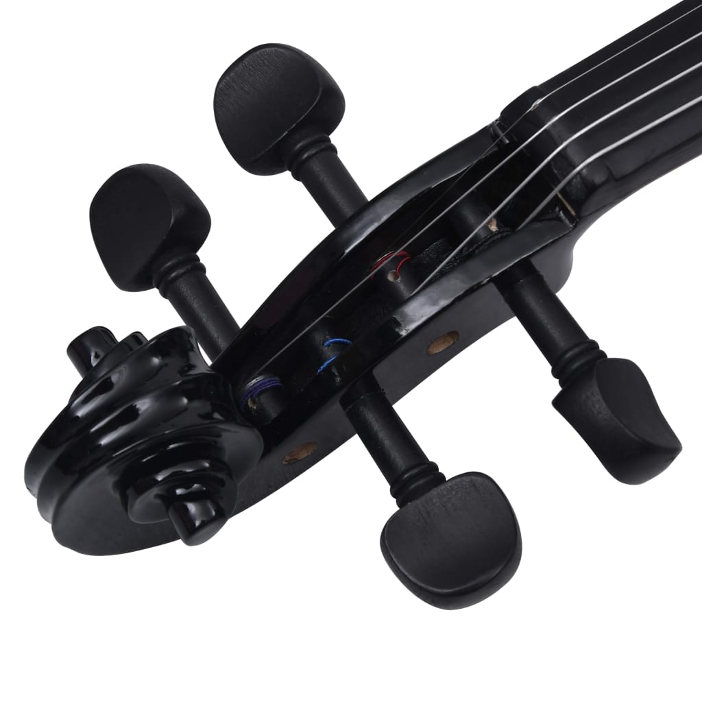 Berkfield Violin Full Set with Bow and Chin Rest Black 4/4