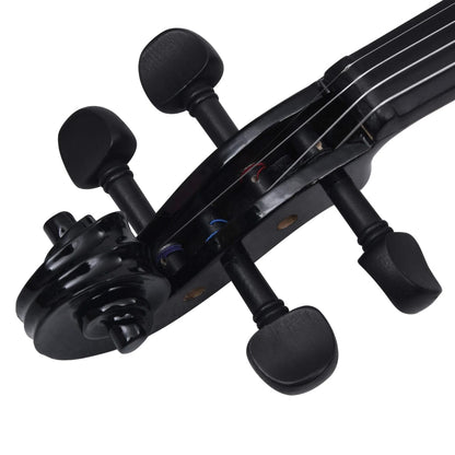 Berkfield Violin Full Set with Bow and Chin Rest Black 4/4